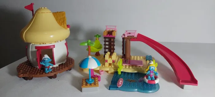 Smurfs Praia - Mega blocks