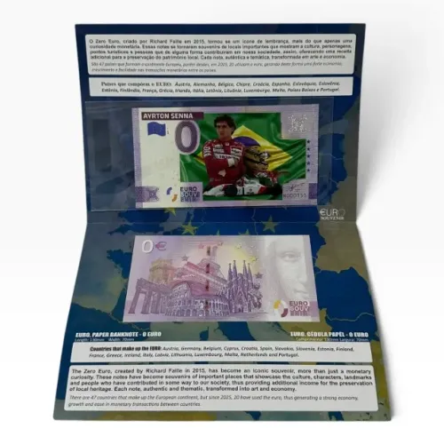 Nota Comemorativa Ayrton Senna - 0 Euros