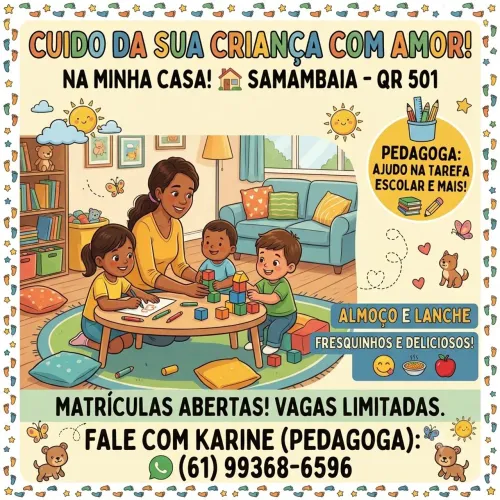 Cuido de crianças samambaia