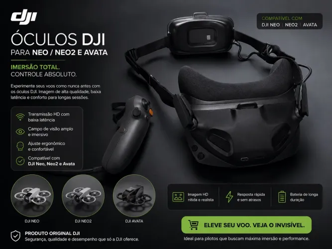 DJI Goggles n3 + Controle FPV | Óculos DJI | Neo 2 / Avata
