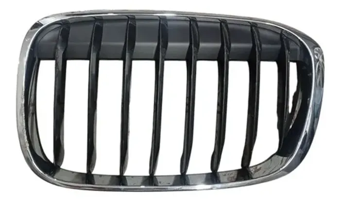 Grade Lateral Esquerda Parachoque Frente BMW X1 2.0 2018 Com Defeito.