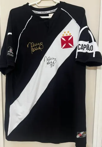 Camisa Vasco retrô 98 autografada por Mauro Galvão