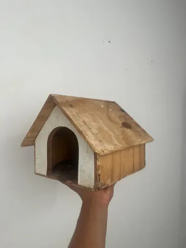 Casa de madeira para animais pets, gato, coelho, hamster, porquinho da Índia