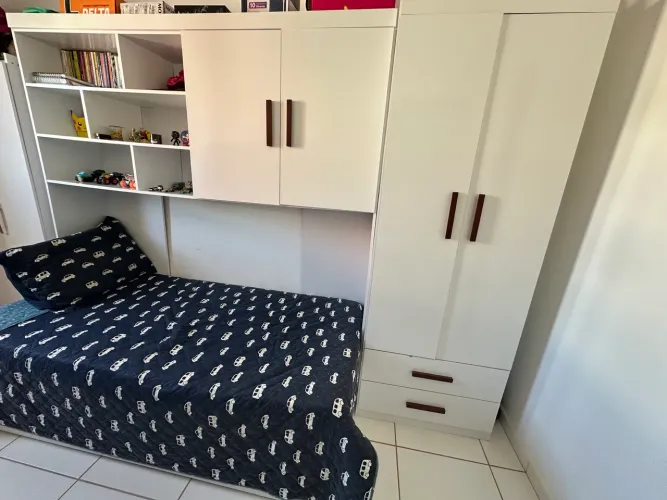 OPORTUNIDADE! GUARDA-ROUPA MODULADO + CAMA + CAMA AUXILIAR - R$ 800