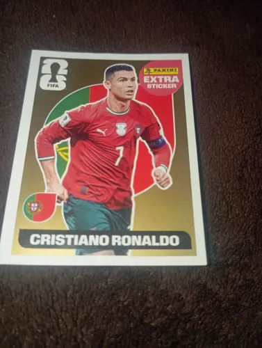 Figurinha  da Copa cristiano Ronaldo ouro 
