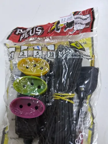 Extensão com 5 metros 3 tomadas Plug Plus