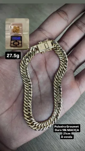 Pulseira Groumet 18k