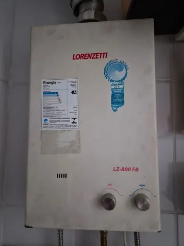 Aquecedor gás natural Lorezetti LZ800-FB 8l