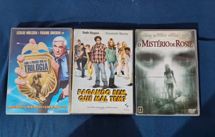 3Dvds com 5 filmes