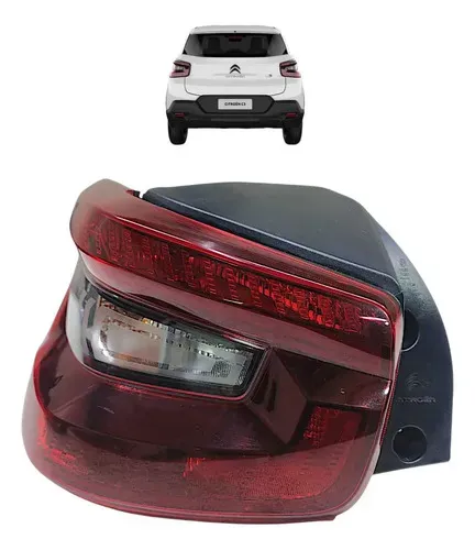 Lanterna Traseira Citroen C3 2022 2023 2024 Esquerda Esquerdo/motorista Vermelho