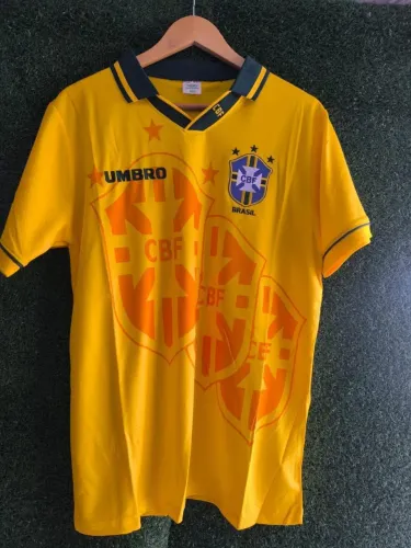 Camisa brasil 94 retrô amarela