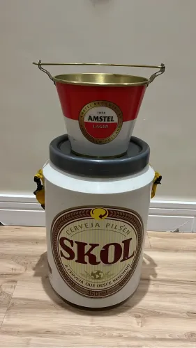 Cooler Skol + baldinho de cerveja