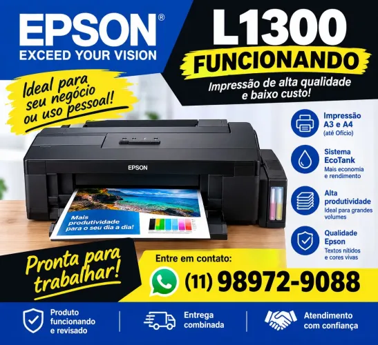 Impressora Epson L1300 funcionando