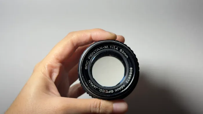 Lente vintage SMC Pentax-M 50mm/1.4
