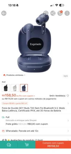 Vendo fone qcy 