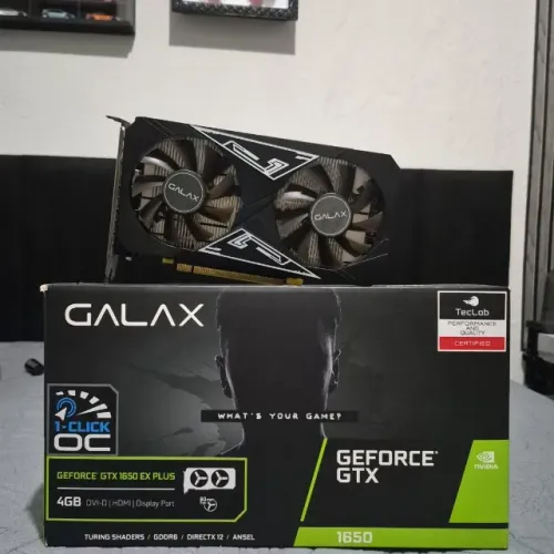 GTX 1650 GALAX 1-Click OC 4GB + Caixa Original - Ótimo Estado