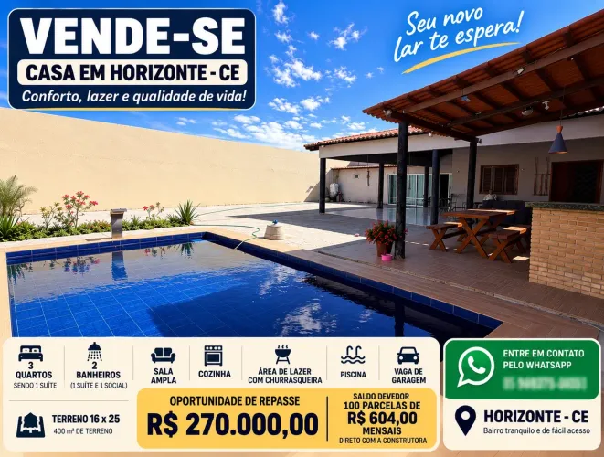 Casa com piscina