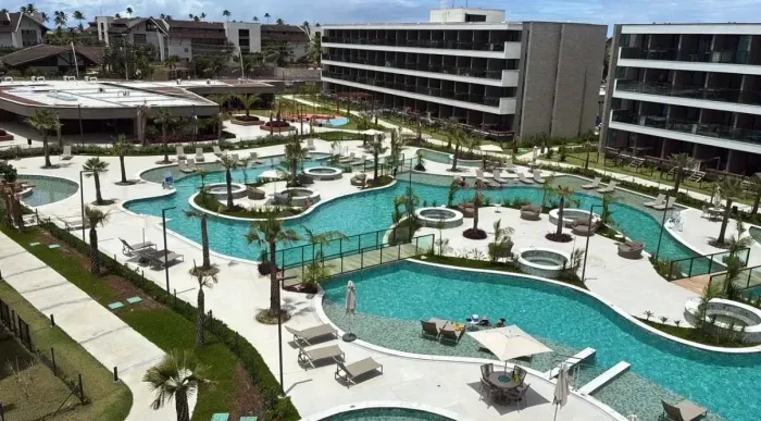 Alugo flat mobiliado e com área de lazer completa - Beach Class Solare Residence.