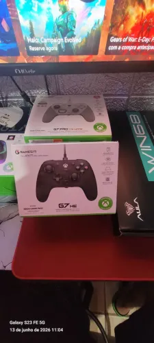 Controle gamesir G7 HE atualização do G7 se , esse conta com botões em micro switch mecani
