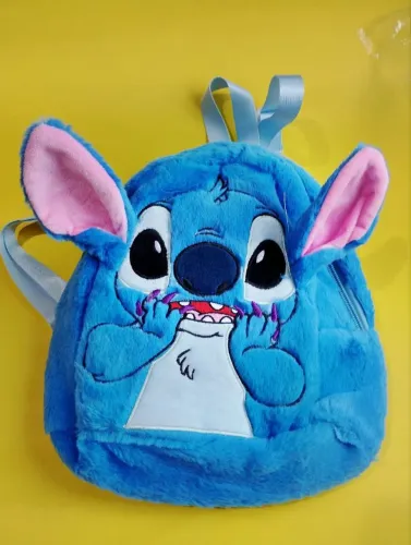 Mochila infantil stitchi pelúciada passeio