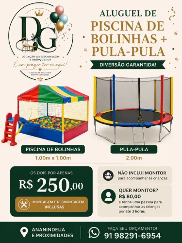 Aluguel de Brinquedos 250