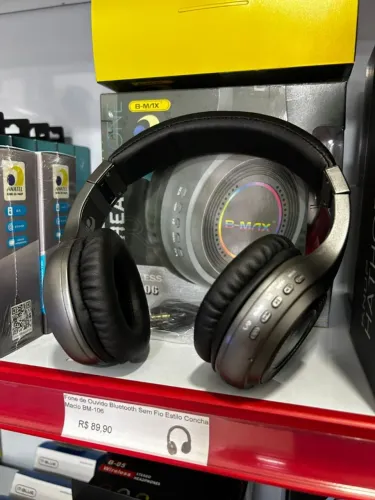 Fone Bluetooth Concha Sem fio Recarregável