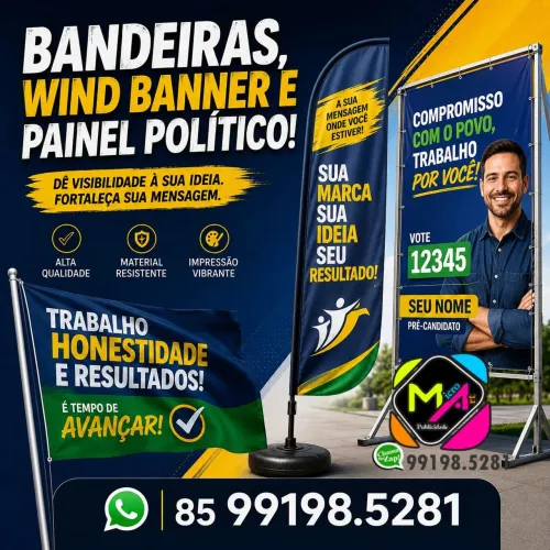 Bandeiras para políticos 