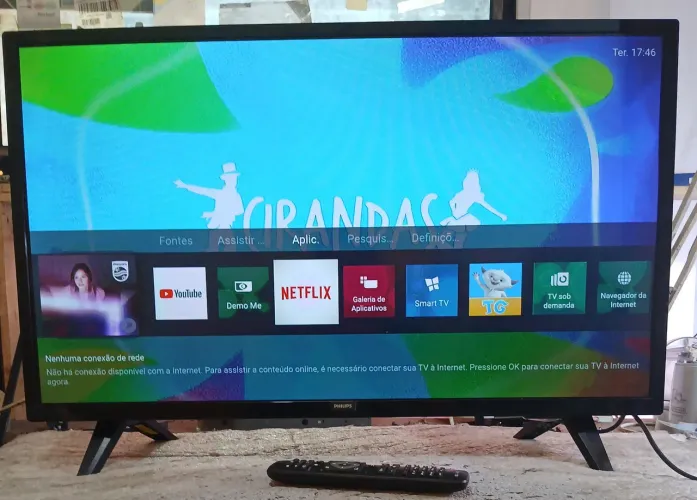 Smart TV Philips 32 nova completa