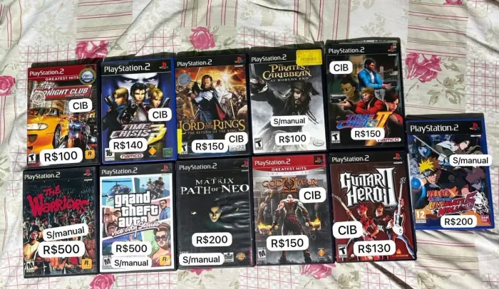 Lote de jogos originais ps2 