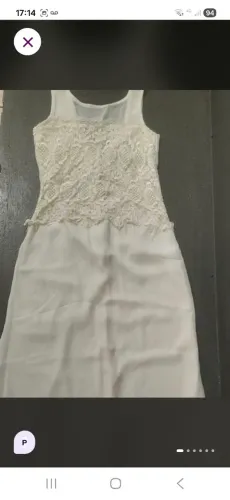 Vestido marfim/ festas/ hevillon/ noiva /seminovo