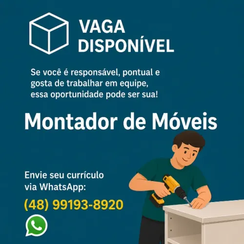 Vaga de Trabalho - Montador de móveis