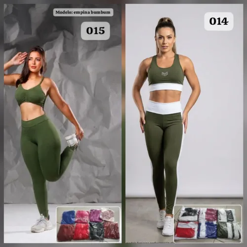Conjunto academia calça e top feminino