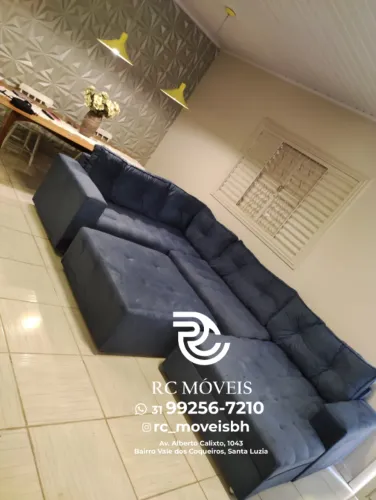 Sofá Modulado Toro com Chaise e Puff - Espaço, Conforto e Sofisticação