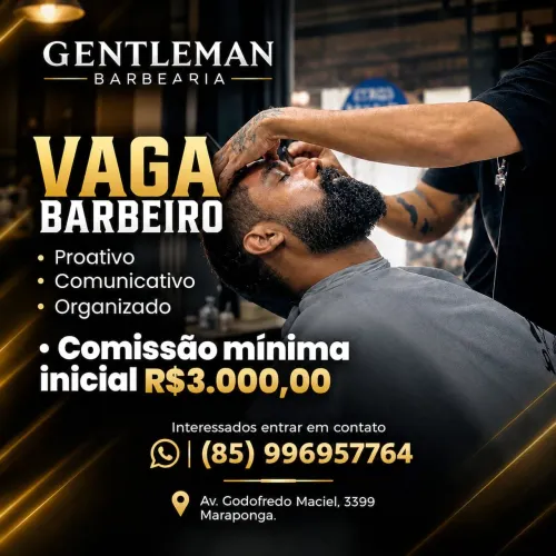 Vaga para barbeiro.