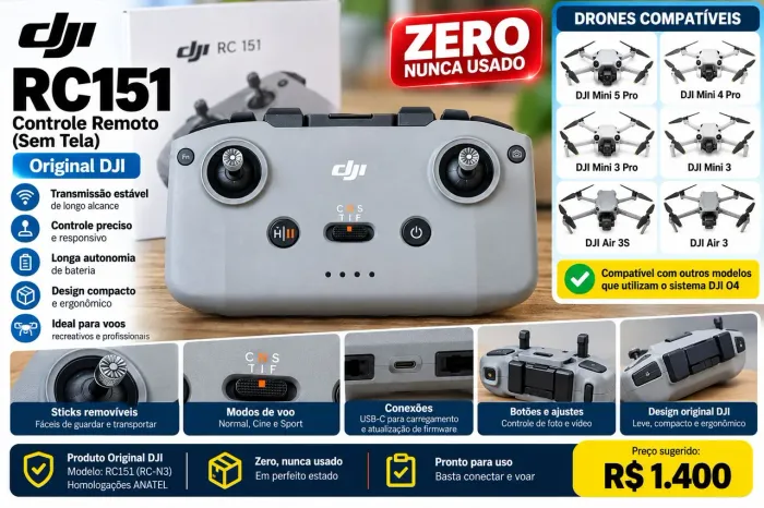 Controle Original DJI RC N3