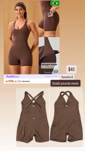 Macacão fitness 