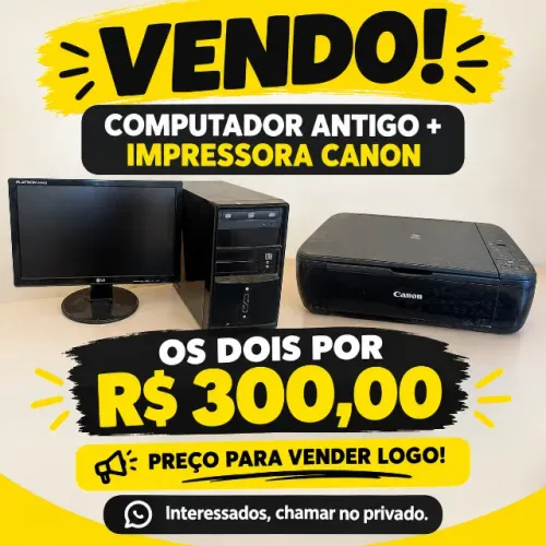 Computador e impressora