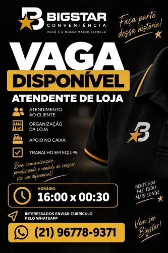 ATENDENTE DE LOJA