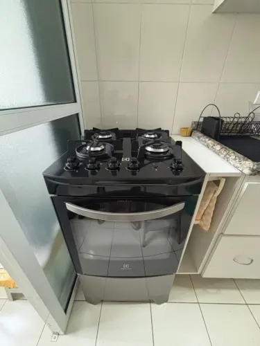 Fogão 4 Bocas Electrolux Preto Efficient Mesa Vidro Tripla Chama E Perfectcook