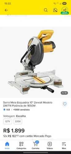 Serra meia esquadria