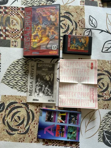 Streets of rage 3 - original, manual, caixa. - completo 