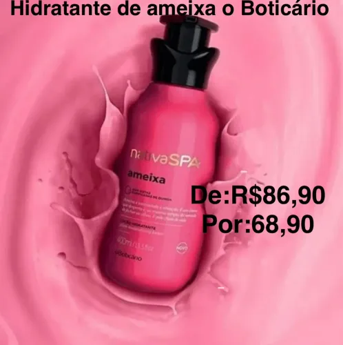 Hidratante Boticário promoção 