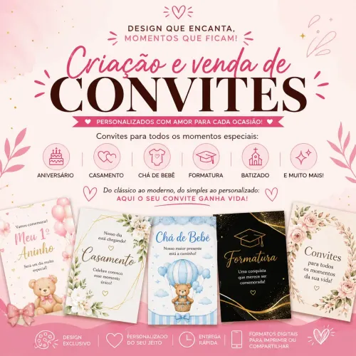 Faço convites em geral