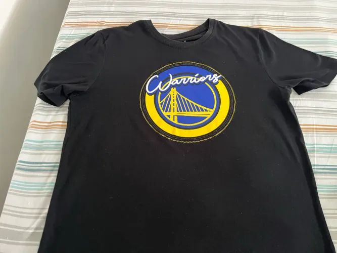Camiseta Masculina Preta Golden State Warriors - NBA Basquete