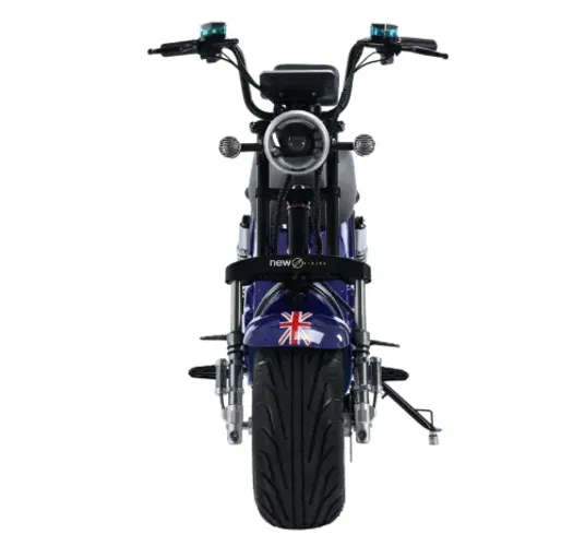 SCOOTER ELETRICA HARLEY 1000W AZUL BATERIA DE LITIO 60V MARCA NEW E-BIKE