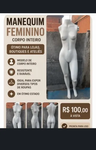 Manequim corpo inteiro