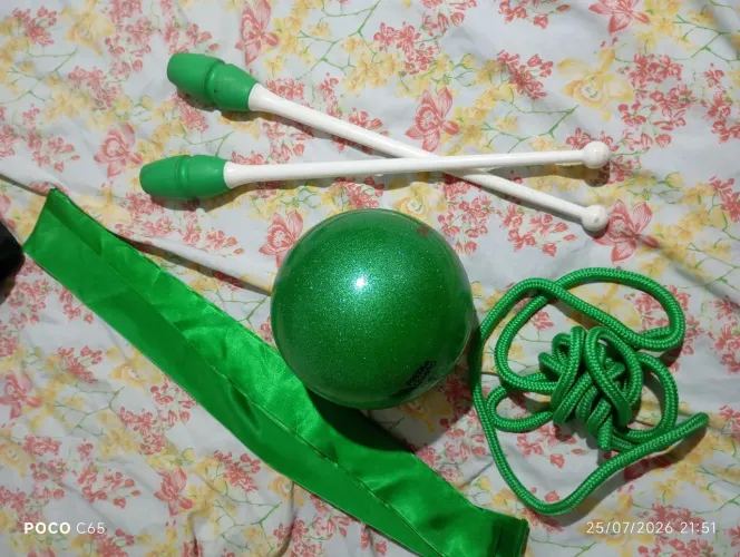 Kit de ginástica rítmica, em excelente estado 
