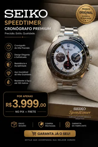 Relógio Seiko Speedtimer 41mm Novo/lacrado