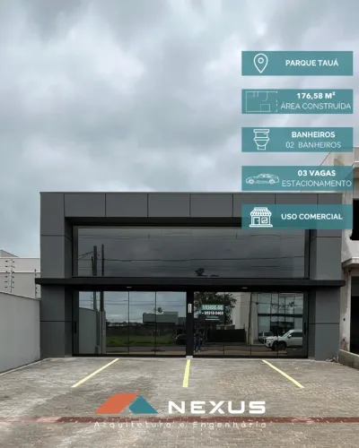 Imóvel Comercial à Venda | 176m² | Parque Tauá - Londrina | Direto com Construtora