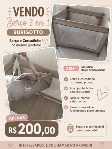 Berço 2 em 1